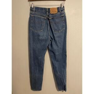 Vintage Levis 501 Jeans Juniors 13 Denim Button Fly High Rise Tapered Leg 90s